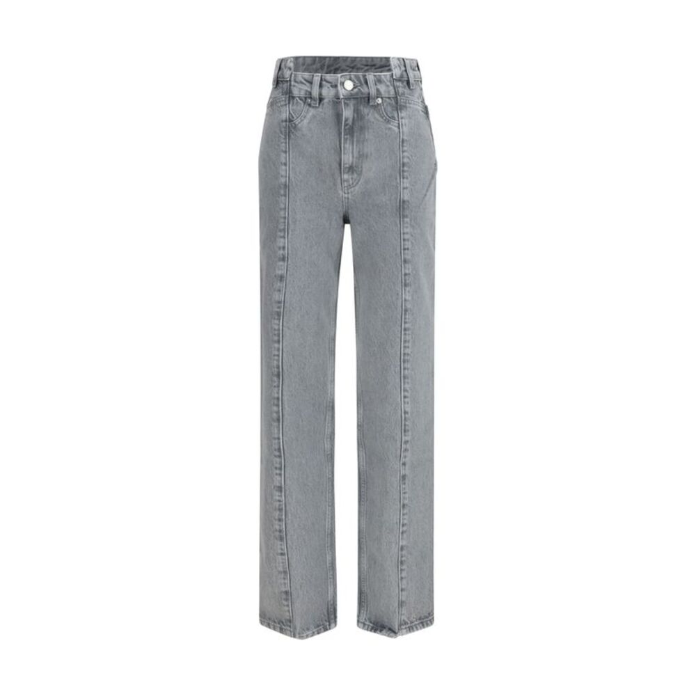 Ganni Women Rigid Denim Cuffed Jeans